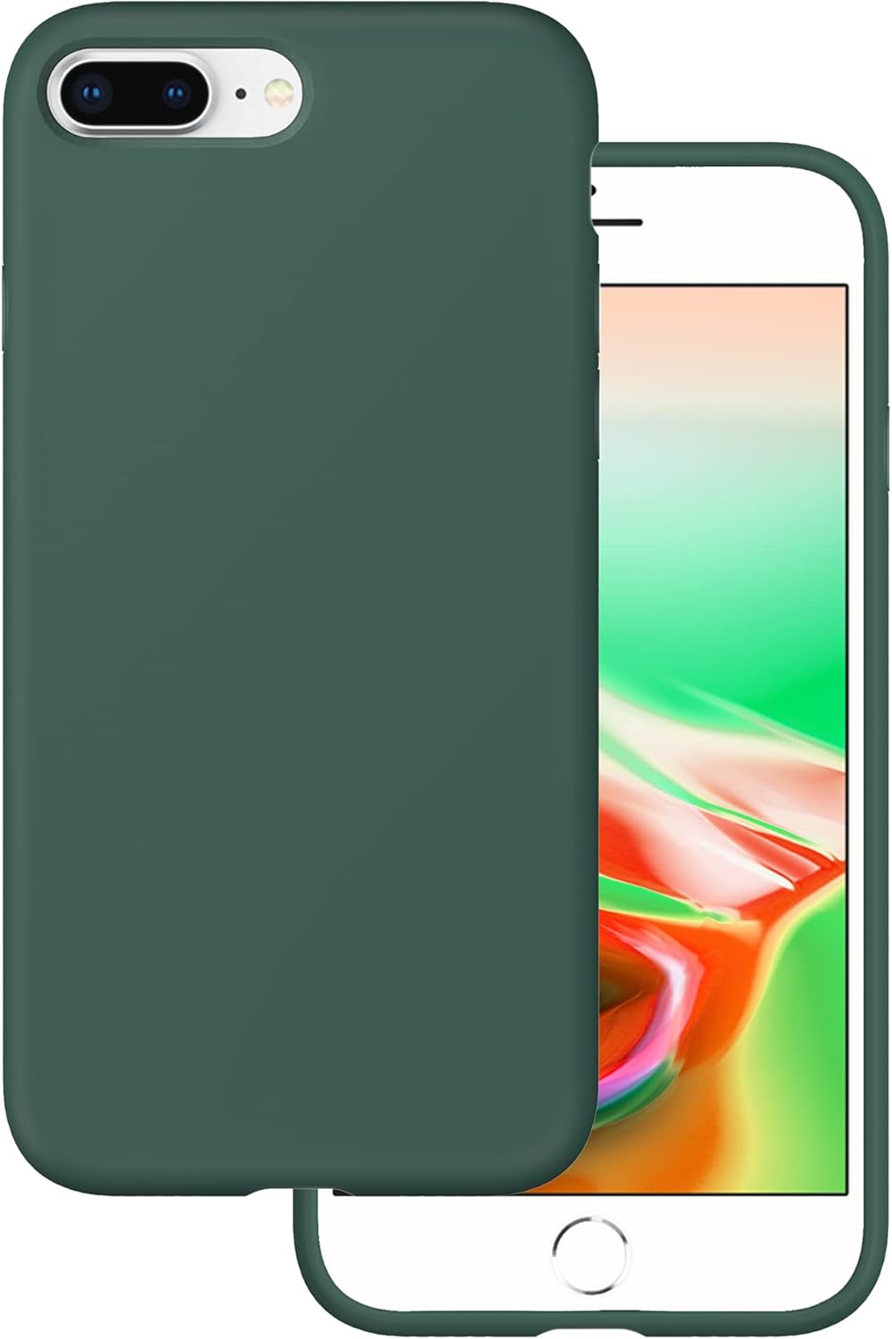iPhone 7 Plus / 8 Plus Case - Premium Real Liquid Silicone Stain-Resistant Heavy Duty Shockproof Slim Cover (5.5-inch