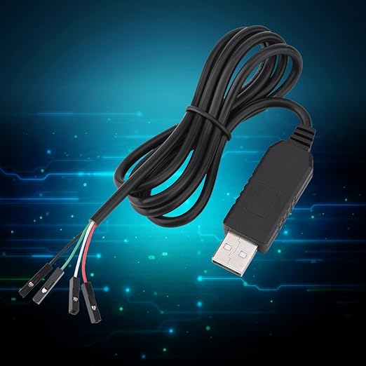DEWIN USB to TTL Serial - Download Converter Cable Signal 4 Pin, PL2303HX RS232 Upgraded Converter USB to COM/TTL Serial Adapter STC Download Cable,95cm
