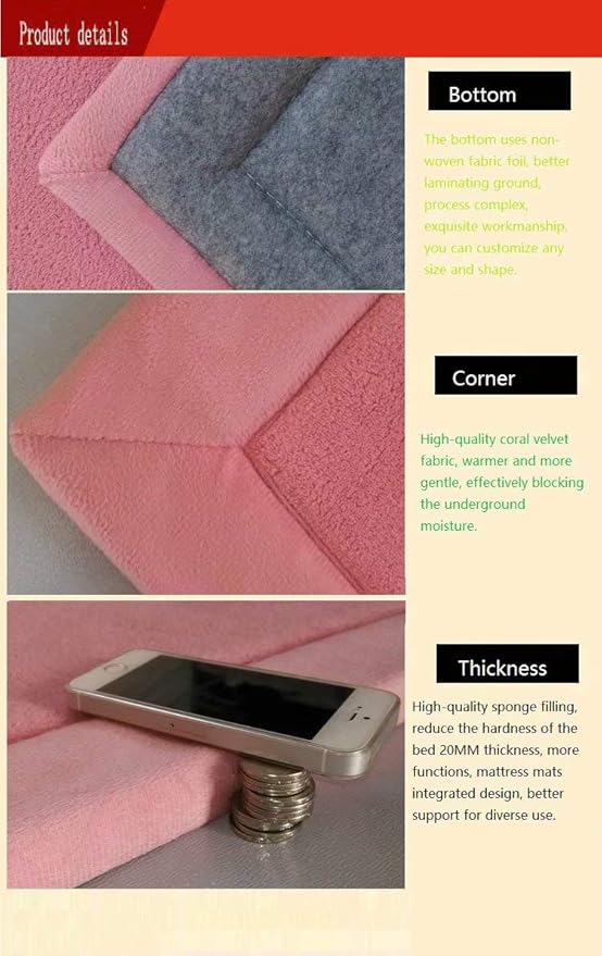 Baby Play Mat, V-mix Handmade Weaving Plush Foam Play Crawling Rugs for Baby, Toddler, Children, Yoga Mat, Exercise Mat Cushy-Soft & Thick Hypoallergenic, Non-Toxic, Reversible