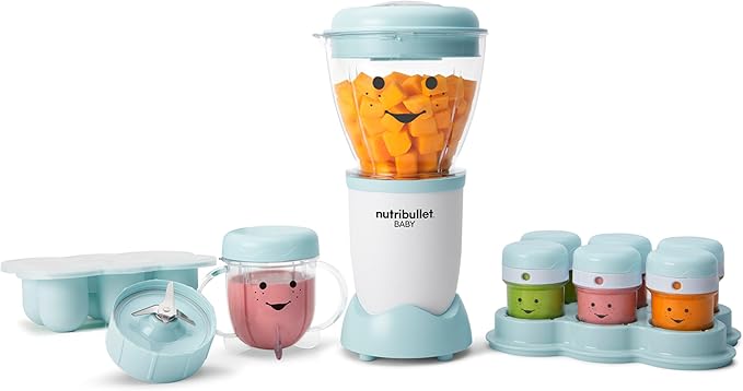 NutriBullet NBY-50100 Baby, 32-oz, Blue (Renewed)