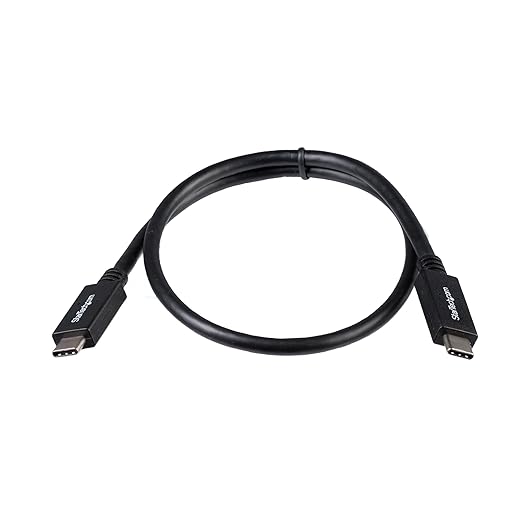 0.5m USB C to USB C Cable - M/M - USB 3.1 Cable [10Gbps] - USB Type C Cable - USB 3.1 Type C Cable