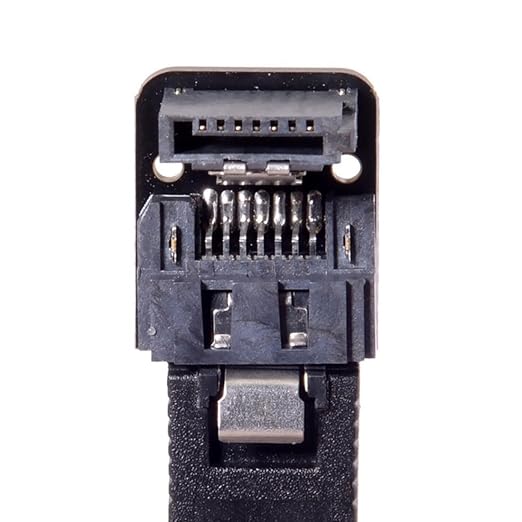 chenyang CY SATA 7Pin Male to Female 90 Degree Down Angled Motherboard SATA Port Extension Convertor Adapter for Desktops SSD HDD 6Gbps
