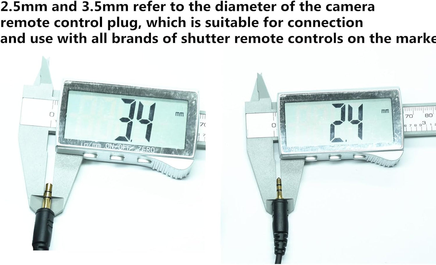 2.5mm-Micro Nx1000/Nx2000/Nx300 (SR2NX2) USB Camera Remote Shutter Release Cable Wire for Samsung Accessories Used