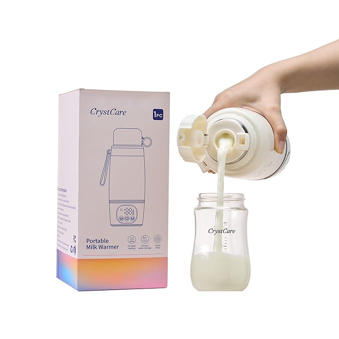 Portable Bottle Warmer for Travel - Fast Heating Breast Milk & Formula Warmer with 16,000mAh Battery, 17oz Milk Warmer for Baby on The Go,Baby Bottle Warmer for Car, Airplane（Puppy）
