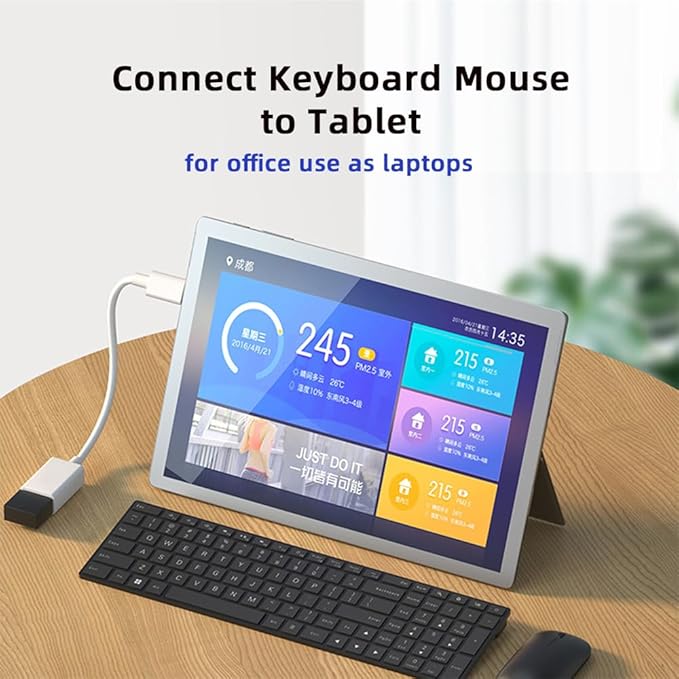 NFHK Type C USB-C to Standard Type-A USB3.0 Female Adapter Compatible with MacBook Laptop Tablet Phone