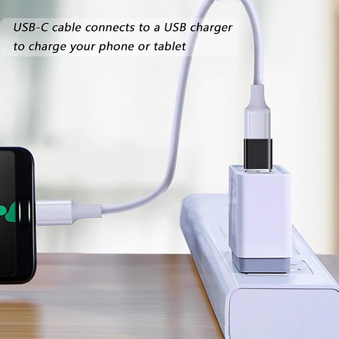 USB Male to USB-C Female Adapter (2-Pack), USB 3.0 for Charging, Data Transfer & OTG Aluminum Conversion - Black