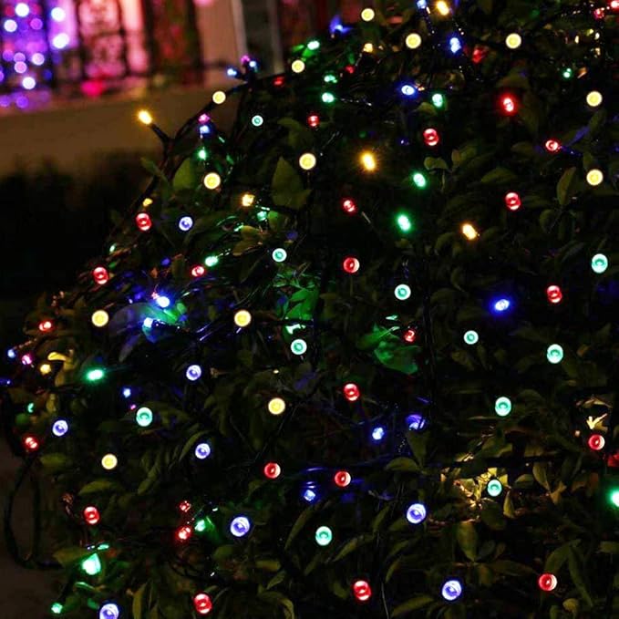 Twinkle Star 200 LED 66 FT Multicolor Christmas Lights, Christmas Tree Light with 8 Modes Waterproof, Indoor and Outdoor, House Garden Wedding Party Decoration, Multicolor
