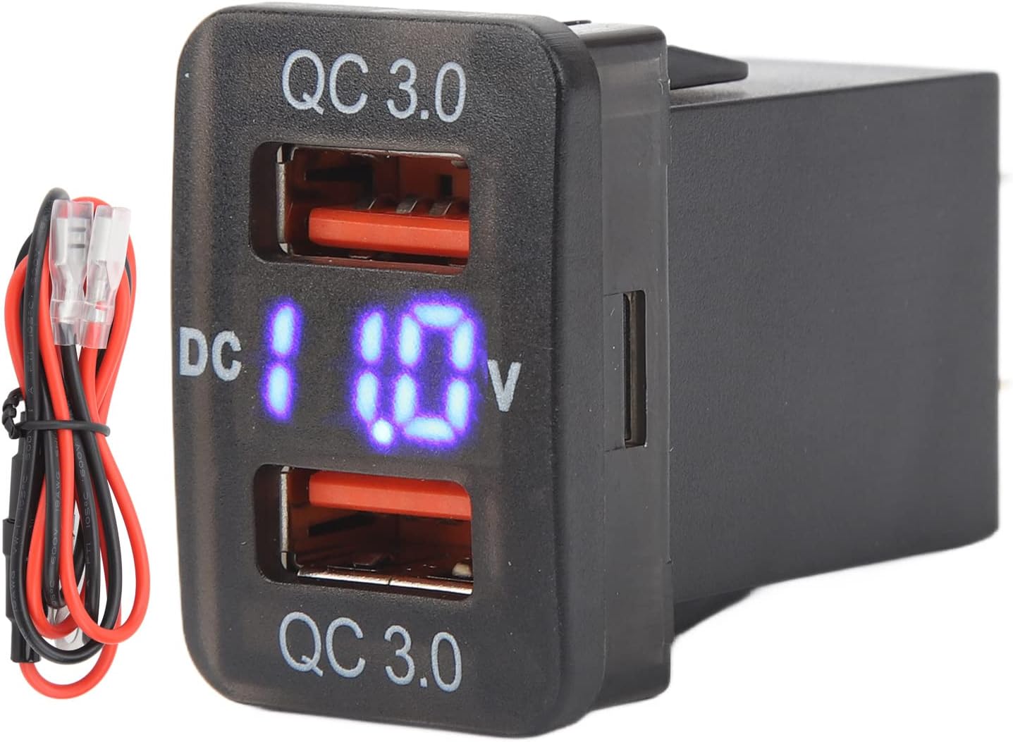 Fast Charge Dual USB Port Charger Socket with QC3.0 for FJ Cruiser Hilux Tacoma, Compatible with Mobile Phones