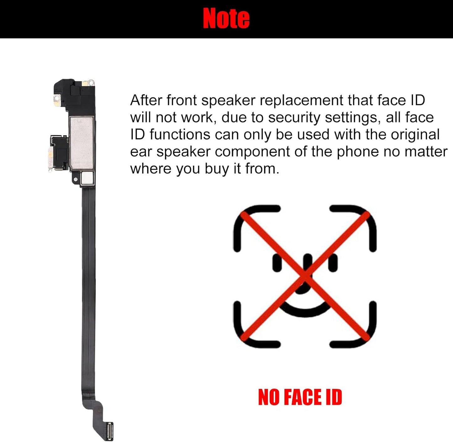iPhone XR Earpiece Speaker Replacement, Proximity Sensor Flex Cable with Repair Kits for iPhone XR
