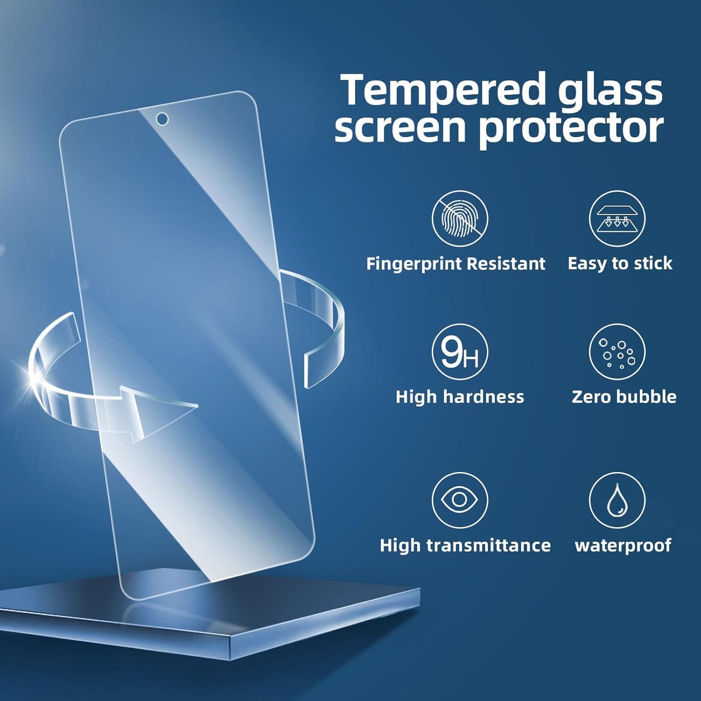 NEW'C Google Pixel 8 Pro Screen Protector - 3 Pack, Tempered Glass, Case Friendly, Scratch-proof, Bubble Free, Ultra