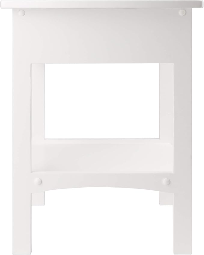Winsome Wood Claire Accent Table, White