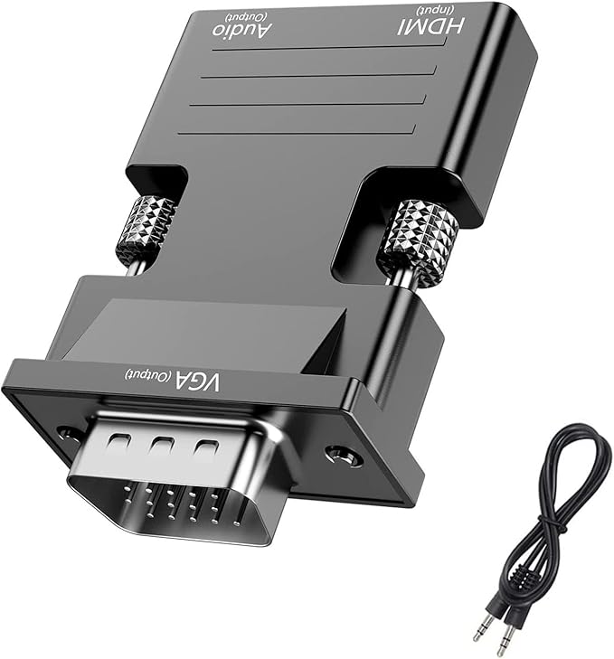 VGA to HDMI Adapter 1080P VGA Adapter for PC Laptop HDTV