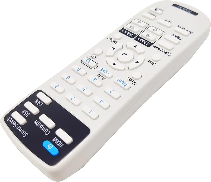Replacement Projector Remote Control 219863500 for Epson BrightLink 725Wi/1485Fi,EX3280, EX9230, Home Cinema 880,PowerLite 118/119W/982W, Pro EX7280,Pro EX9240,Pro EX10000, VS260 (KS2198635)