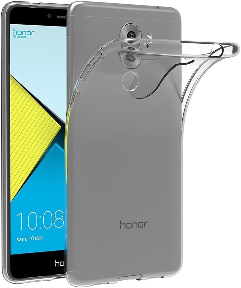 MaiJin Soft TPU Rubber Gel Bumper Case for Huawei Mate 9 Lite/Honor 6X / Huawei GR5 2017 (5.5 inch) Transparent Back