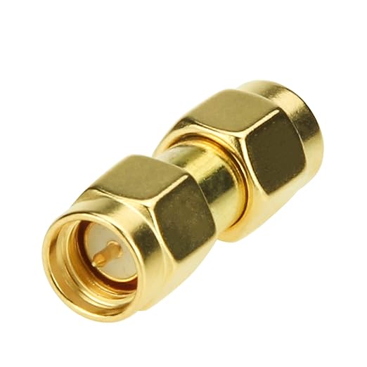 SMA to SMA, 10 Pack SMA Male Connector Coaxial Adapter Plug for Antenna, Radio, WiFi