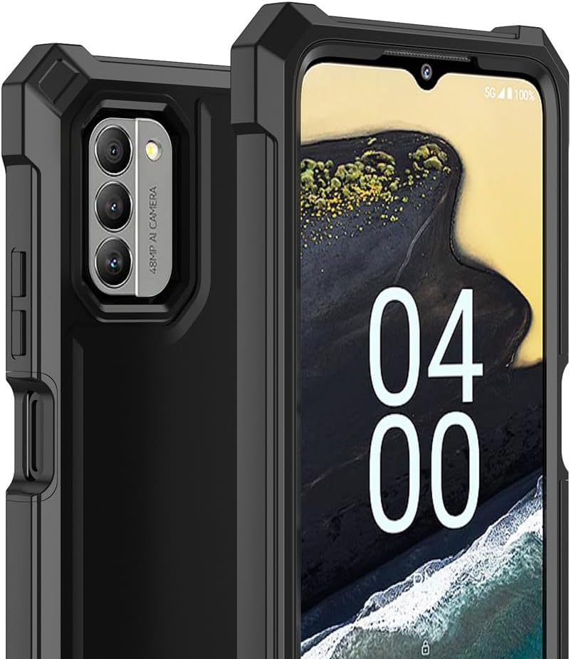 Nokia C300/G100 Case with Screen Protector, Full Body Protection for Nokia C300 N155DL & G100 N150DL, Frosted PC & TPU,