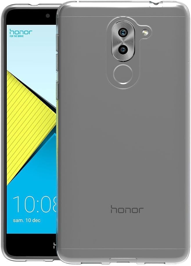 MaiJin Soft TPU Rubber Gel Bumper Case for Huawei Mate 9 Lite/Honor 6X / Huawei GR5 2017 (5.5 inch) Transparent Back