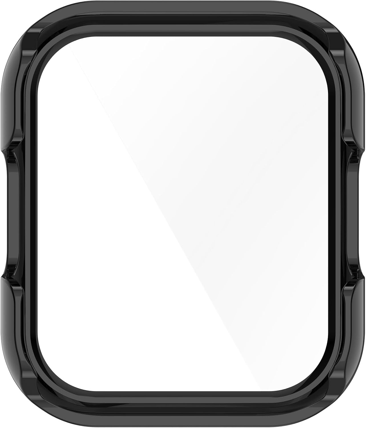 Protective Case for SKG V7 & V7 Pro, Hard PC Film Face Cover Bumper, Smartwatch Accessories (Black & Black)