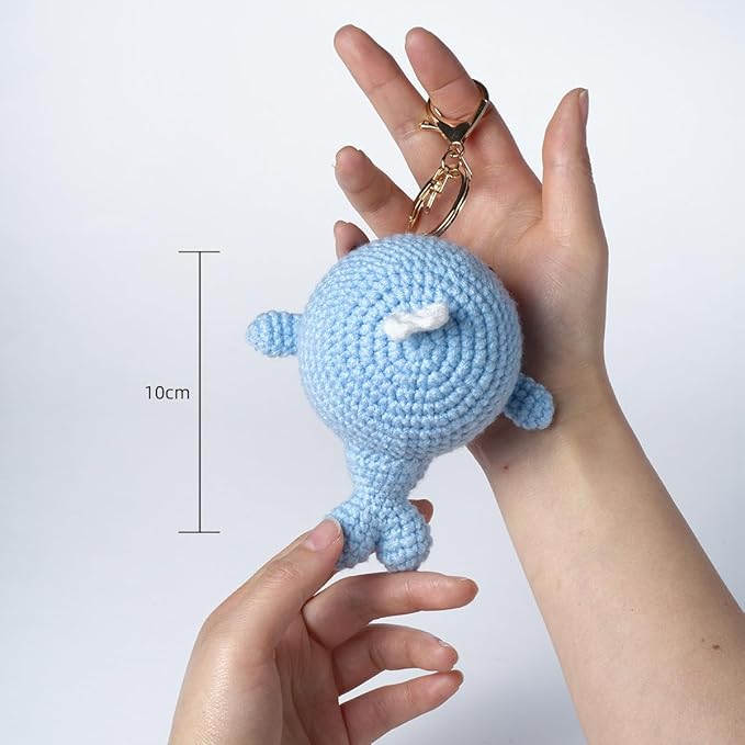 Wizardi Amigurumi DIY Crochet Kit - Whale F07N8-M43