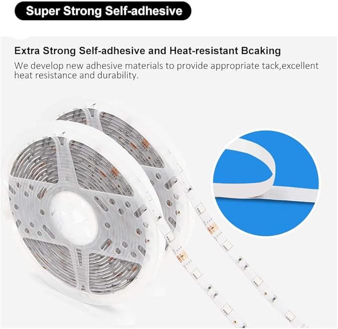 DAYBETTER Led Strip Lights Waterproof, 32.8ft(2 Rolls of 16.4ft) Led Tape Lights Color Changing 300 LEDs Light Strips Kit with 44 Keys Ir Remote Controller and 12v Power Supply for Indoor Outdoor Use