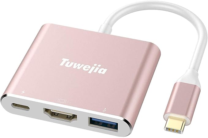 USB C to HDMl Adapter Type C HDMI Multiport Adapter 4K HDMI Output USB 3.0 Port 100W Charging Port,Digital AV hub for MacBook Pro/Air iPhone15 Pro Max