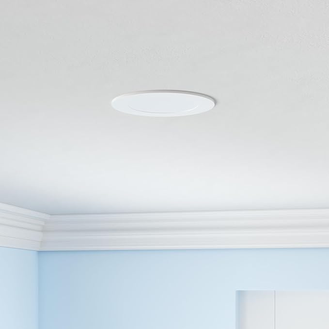 zouzai 12 Pack 4 Inch 5CCT Reset 6000k/5000k/4000k/3000k/2700k Ultra-Thin LED Recessed Ceiling Light with Junction Box, 9W Eqv 80W, Dimmable, led can Lights - ETL and Energy Star Certified