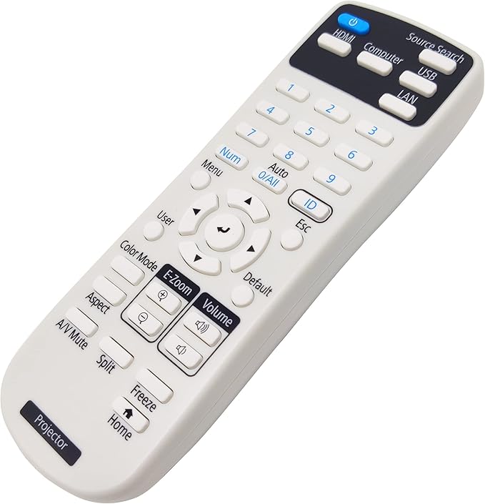 Replacement Projector Remote Control 219863500 for Epson BrightLink 725Wi/1485Fi,EX3280, EX9230, Home Cinema 880,PowerLite 118/119W/982W, Pro EX7280,Pro EX9240,Pro EX10000, VS260 (KS2198635)