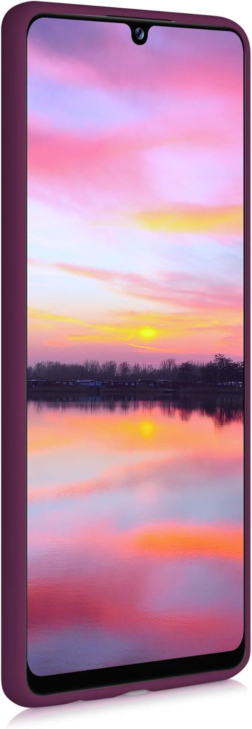 kwmobile Case Compatible with Samsung Galaxy A42 5G - Soft Slim Protective TPU Silicone Cover - Bordeaux