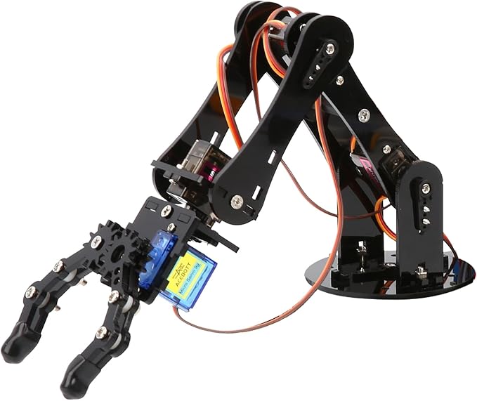 Robot Arm Expansion Pack Smart Car Starter Kit, Robotics Kit for Kids Ages 8-12 12-16, STEM Toys Coding Robot Kit for Teens & Adults(QD007)