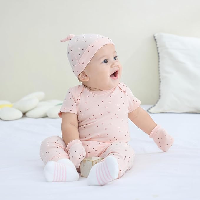 Baby Bodysuit and Pant Set 10-pcs Cotton Soft Newborn Boy Girl Clothes Outfits