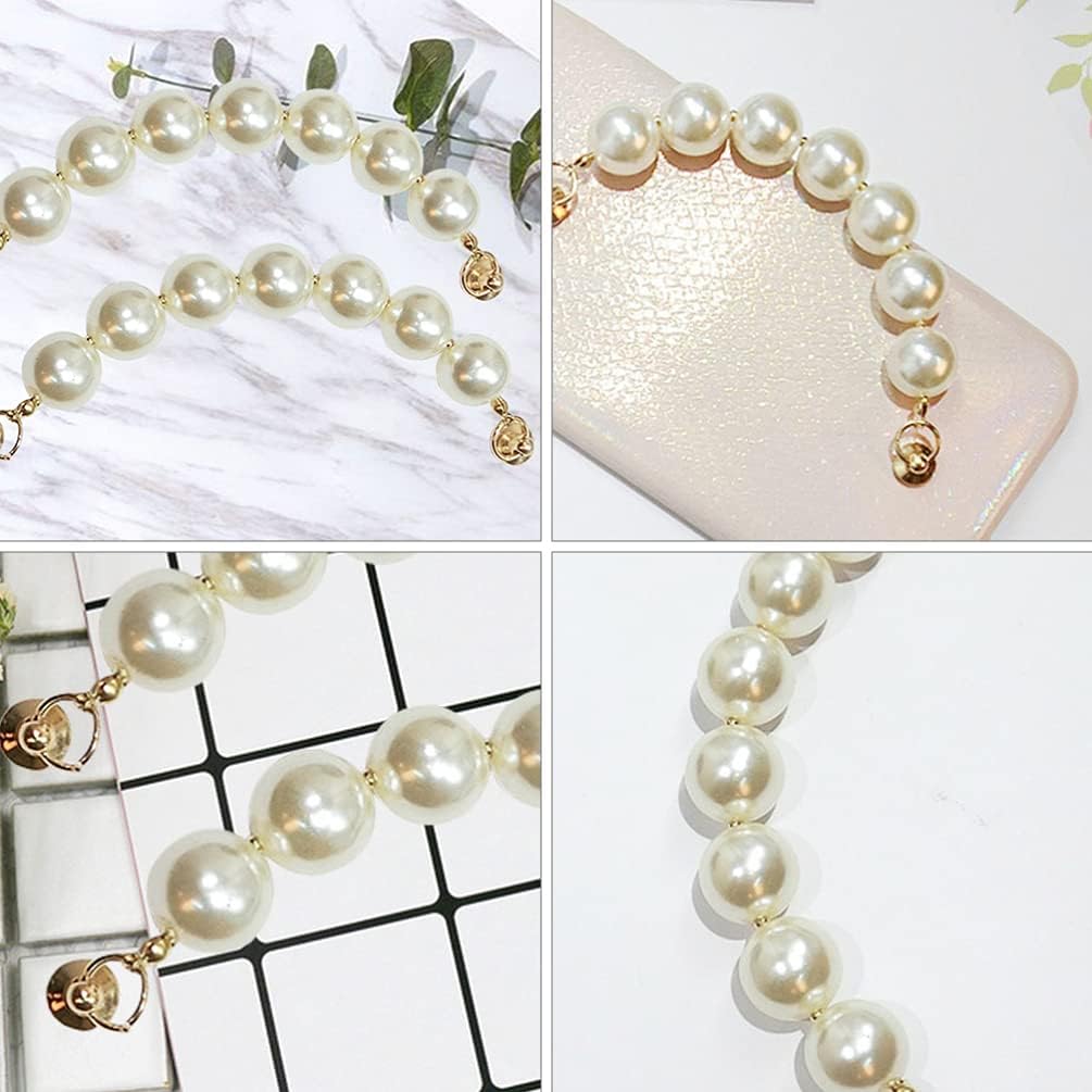 Hemobllo Phone Case Chain Beaded - Mobile Phone Finger Strap Holder with Decorative Beading, 2pcs