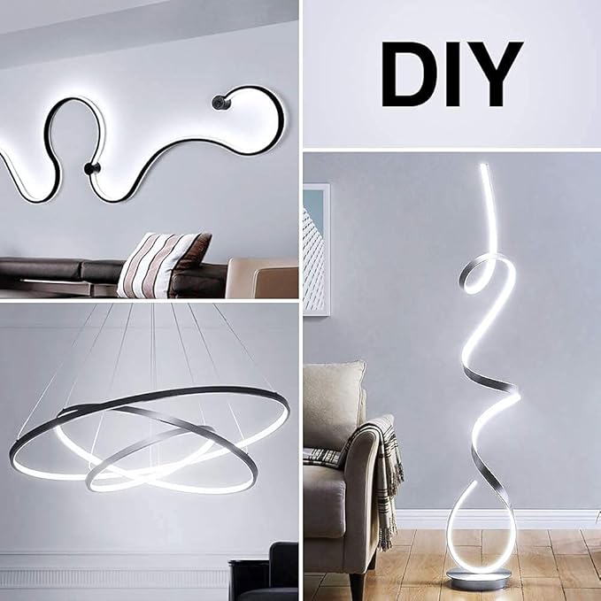 Onforu LED Light Strip,16.4ft Dimmable LED Tape Light, 6000K Daylight White Strip Lighting, 300 LEDs Flexible Vanity Mirror Light, 5M 12V Ribbon Rope Light for Bedroom, Under Cabinet,Kitchen,Christams