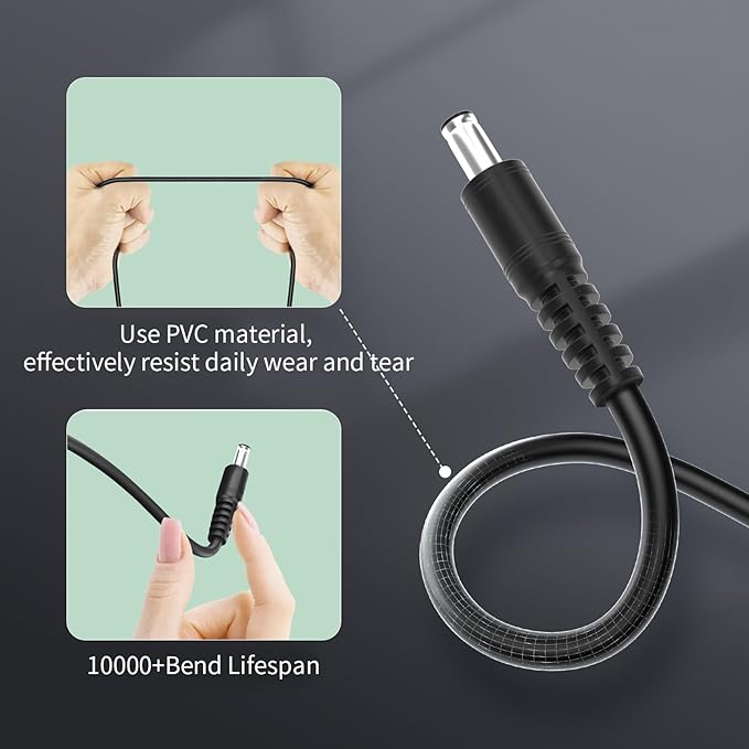 (3Pack 1M) USB C to DC 5.5mm x 2.5mm Adapter Cable, PD 15W Type C Cable Straight Female to Male Universal Extension Cables Made for Tablet PC, IP Camera, Bluetooth Speaker, Webcam Router