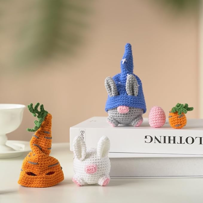 Wizardi Amigurumi DIY Crochet Kit - Rabbits F07N8-M144