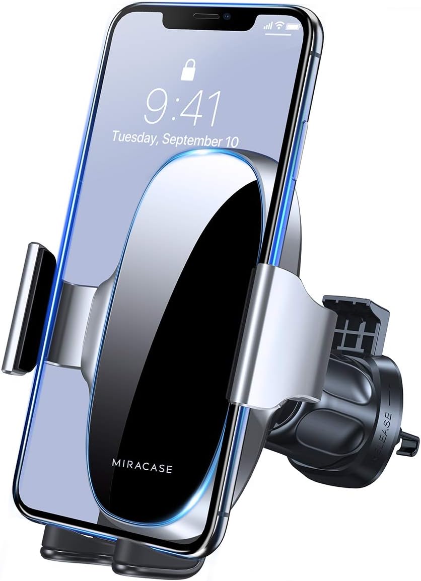 Miracase Upgraded-2nd Generation Universal Phone Holders for Car, Hands Free Air Vent Mount, Compatible with iPhone