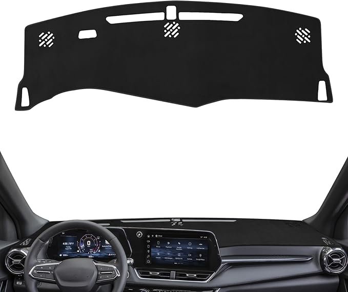 Dashboard Cover Mat Custom Fit for 2025 2026 Chevy Equinox (Not for EV) Dash Cover Nonslip Dash Mat Protector Sunshade No Glare Black