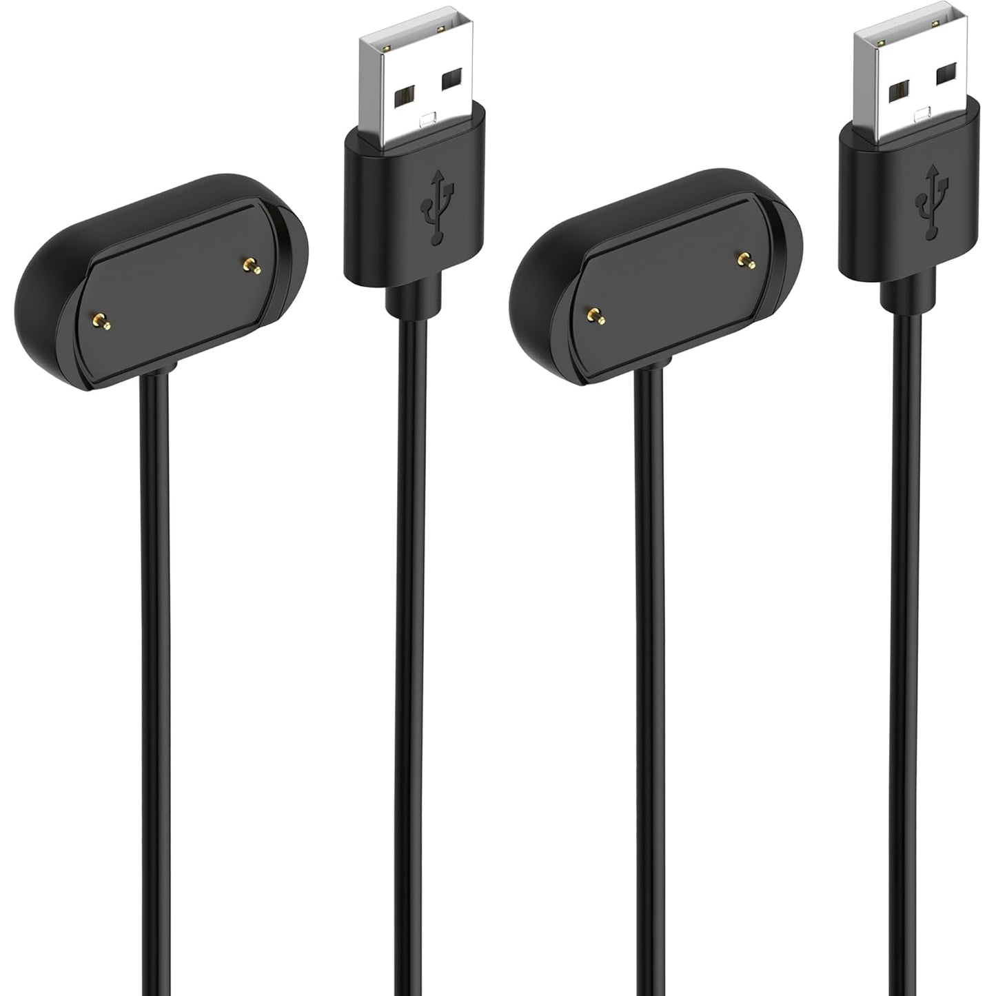 Replacement Charger for Amazfit Bip 5, 3.3ft USB Portable Magnetic Charging Cable for Smartwatch Accessories (Black &