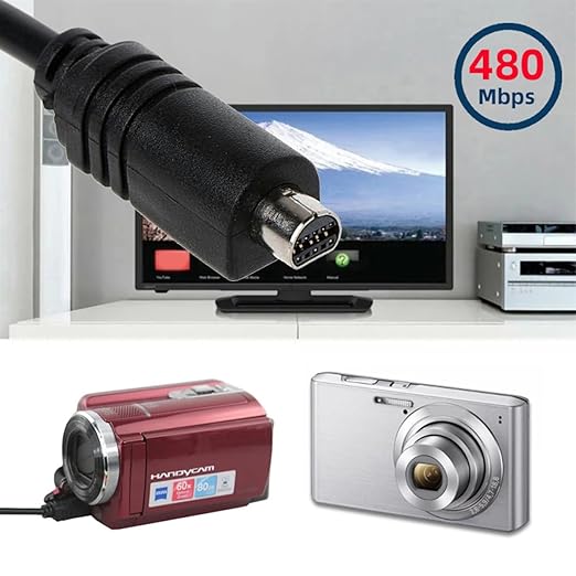 NFHK VMC-15FS 10pin to USB Data Sync Cable for Sony Digital Camcorder Handycam