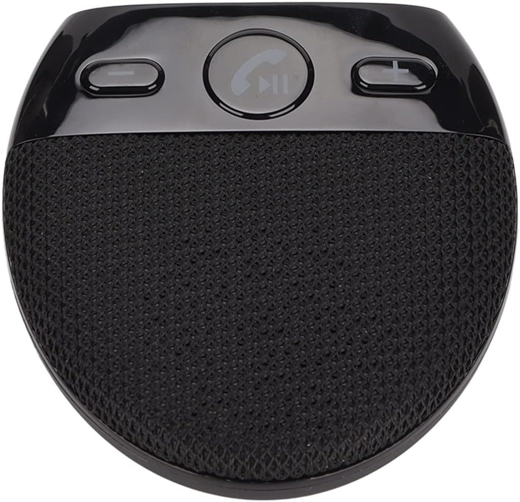 Heayzoki Bluetooth Car Speaker, Handsfree Speakerphone with Siri Support, Auto Power On/Off, Omni Mic