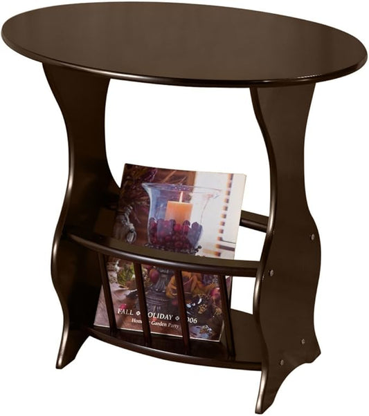 Frenchi Furniture Magazine Table, Dark Cherry