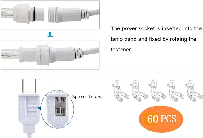 200ft LED Rope Lights Outdoor, 1440 LED Flexible Tube Lights with 8 Modes, Waterproof LED Rope Lighting for Outside, Garden, Patio, Bedroom, Party, Pool, Fences, Indoor Outdoor Decoration (Warm White)