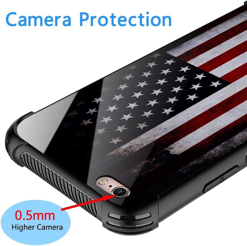 Military-Grade Protection Case for iPhone 6/6S, Anti-Scratch Shockproof Corners, Old Flag