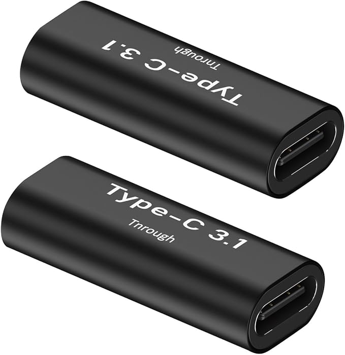 Pastall 5 Pack USB C Female to Female Adapter.Usbc Extender.USBC Coupler Supports Up to 10Gbps Data Transfer and 100W Fast Charging.Compatible with Thunderbolt 4/3 Supports 8K@60Hz Video.