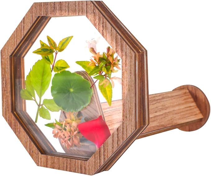 Natural DIY Kaleidoscope Kit, New Wooden Magic Rotating Kaleidoscope Making Set for Nature Lovers, Best Gift, Outdoor Classic Handmade Education Toys(1 Pc)