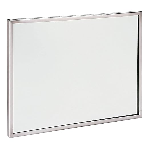 See All FR1824 Lavatory Mirror, Stainless Steel, Silver, 18" x 24"