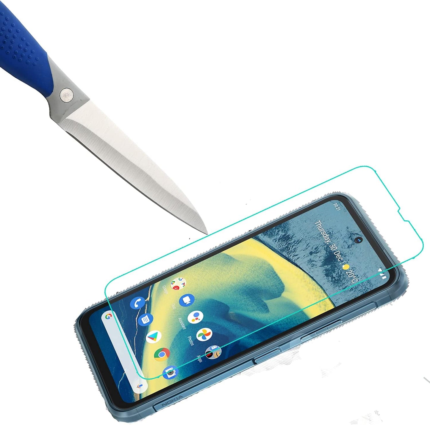 Mr.Shield [3-Pack] Tempered Glass Screen Protector for Nokia XR20, Japan Glass with 9H Hardness