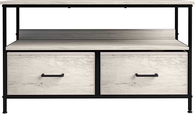 Sorbus TV Stand Dresser with 2 Drawers - Television Riser Chest with Storage - Bedroom, Living Room, Closet, & Dorm Furniture