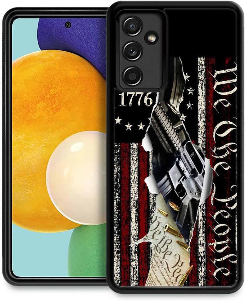 DJSOK Samsung Galaxy A13 5G Case, Classic American Flag 1776 Design, Luxury Pattern Back & Soft Silicone