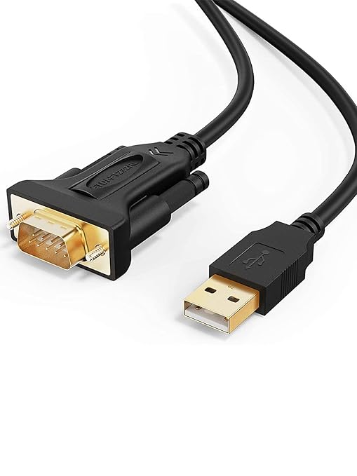 CableCreation USB to RS232 Cable (FTDI Chipset), 3 Feet RS-232 Male DB9 Serial Converter Cable for Windows 11, 10, 8.1, 8,7, Vista, XP, 2000, Linux, Mac OS X,1M / Black