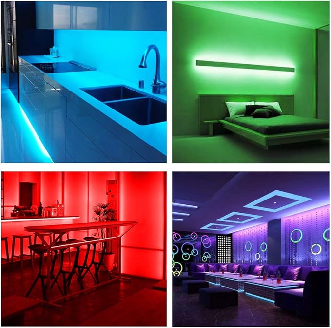 DAYBETTER Led Strip Lights 100 ft Smart with App Remote Control, 5050 RGB for Bedroom, Living Room, Home Decoration, Music Sync Color Changing for Room Party(2 Rolls of 50 ft)